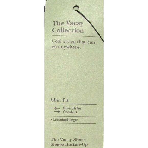 Goodlfellow Men's Striped Button-Up Shirt Size Medium Lavender Pink Orange White - Picture 6 of 6